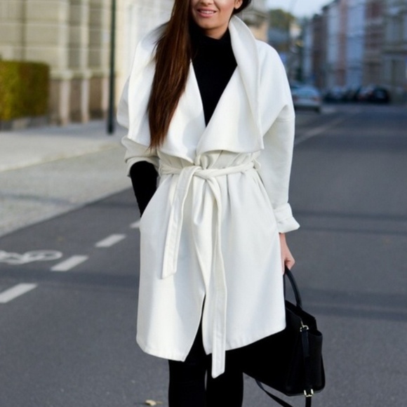 h&m wrap coat